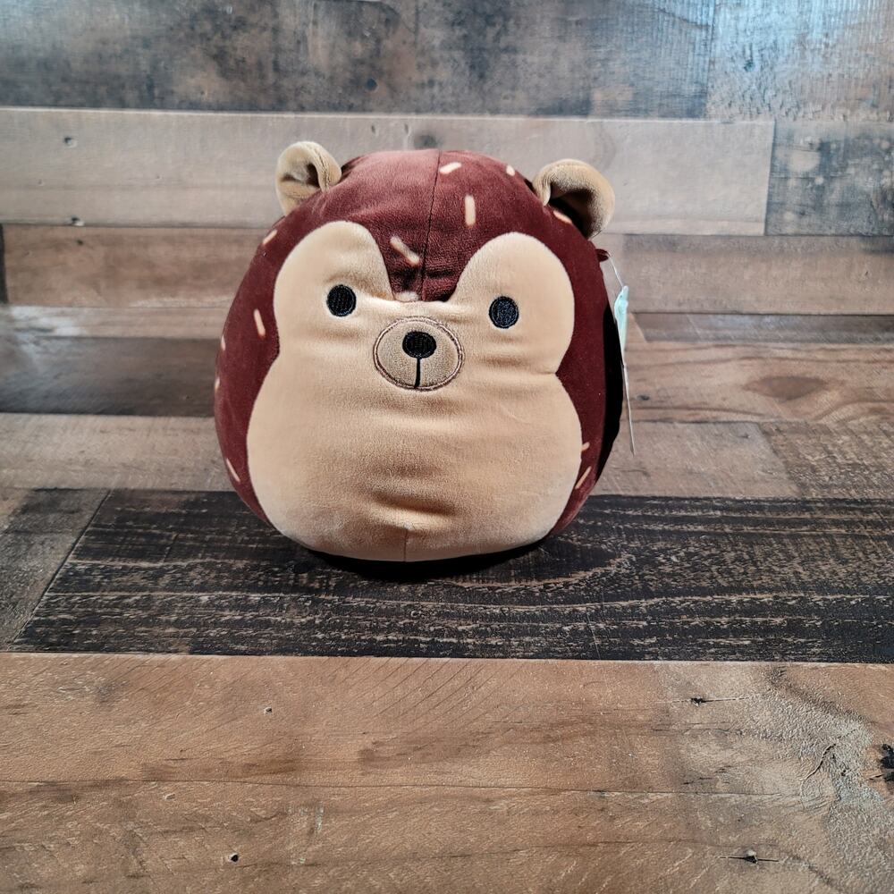 SQUISHMALLOW Hans The Hedgehog Pillow Stuffed Animal, 8” Plush Brown Retired